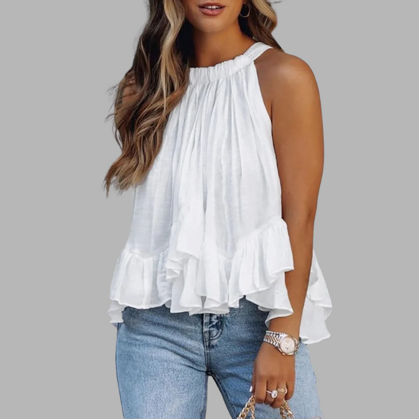 N&L - Textured Ruffle Blouse Karianne
