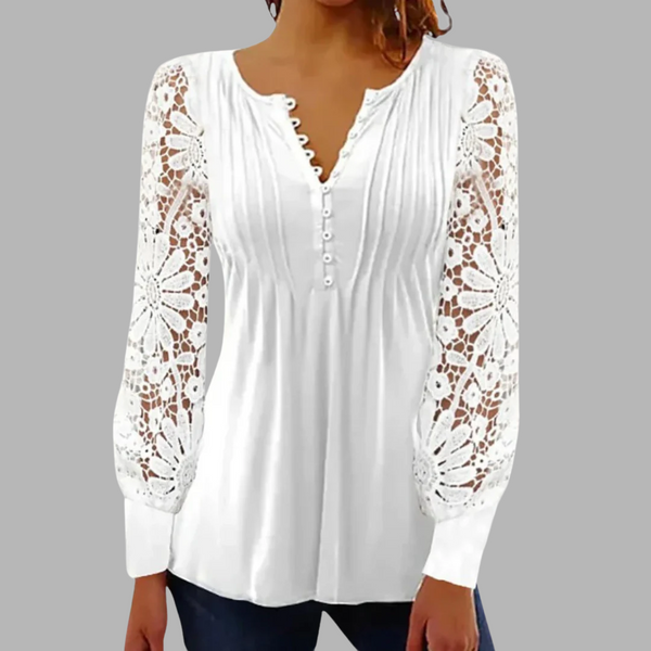 N&L - Sophisticated Long Sleeve Blouse Marianne