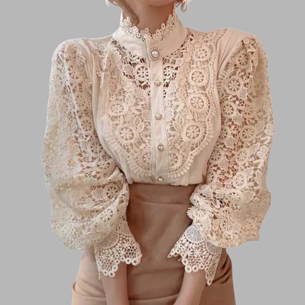 N&L - Long Sleeve Lace Detail Shirt Tove