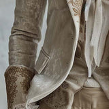 Women’s Ivory Embroidered Tailored Blazer
