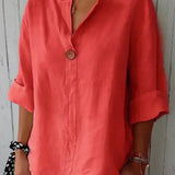 N&L - Relaxed V-Neck Blouse Helen