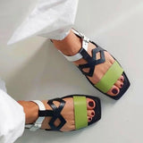 Imogen | Square-Toe Colour-Block Sandal