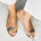 Tayla | Braided Strap Colour-Block Sandal