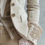 Women’s Ivory Embroidered Tailored Blazer
