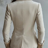 Women’s Ivory Embroidered Tailored Blazer
