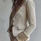 Women’s Ivory Embroidered Tailored Blazer