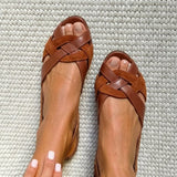 Zara | Crossover Strap Slingback Sandal