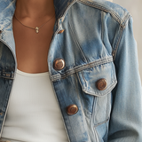 Oversized Light Wash Denim Jacket Women Classic Trucker Boyfriend Fall Layer