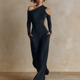 Women's One‑Shoulder Party Wide‑Leg Jumpsuit MDZ2878H9LYL