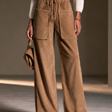 Women's Drawstring Casual Wide-Leg Pants MDZ0142I3GMJ