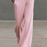 Sporty And Stylish Plaid Patchwork Pink Cotton Zip-up Sweatshirt And Pants Set