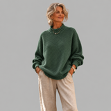 N&L - Relaxed Mock Neck Knit Sweater Ruth