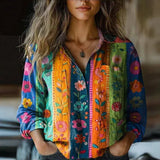N&L - Retro Floral Print Blouse Nanna