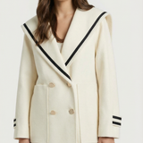 Frosta - Loose Sailor Coat with Large Pocket