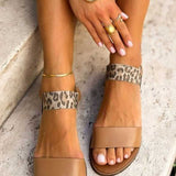 Leah | Leopard Print Strap Sandal