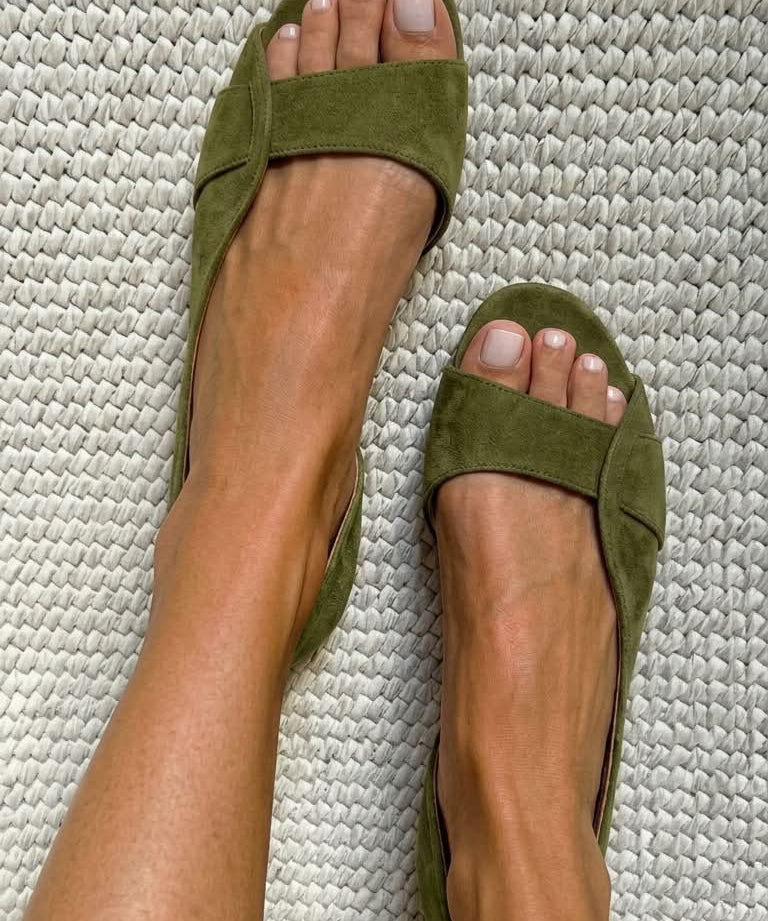 Emily | Casual Low-Heel Slingback Sandal