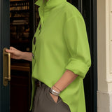 N&L - Elegant Large-Button Blouse Sophie