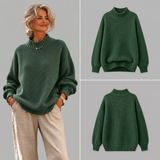 N&L - Relaxed Mock Neck Knit Sweater Ruth