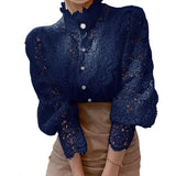 N&L - Long Sleeve Lace Detail Shirt Tove