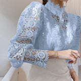 N&L - Long Sleeve Lace Detail Shirt Tove