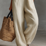 Women's Minimalist Linen Blend Sleeveless Jumpsuit With Zipper And Stand Collar, Featuring Embroidery MDZ0627B3Y