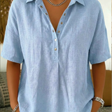 N&L - Elegant Linen Blouse Cynthia