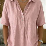 N&L - Elegant Linen Blouse Cynthia