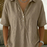 N&L - Elegant Linen Blouse Cynthia