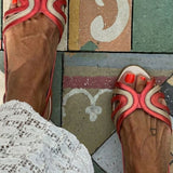 Ebony | Colour-Block Slingback Sandal