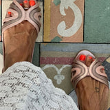 Ebony | Colour-Block Slingback Sandal