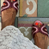 Ebony | Colour-Block Slingback Sandal