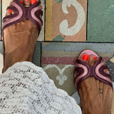 Ebony | Colour-Block Slingback Sandal