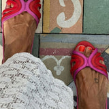 Ebony | Colour-Block Slingback Sandal