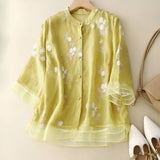 N&L - Embroidered Cotton Top Mila
