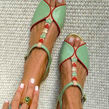 Erin | Back-Strap Heart Detail Sandal