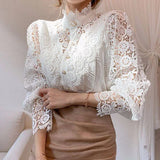 N&L - Long Sleeve Lace Detail Shirt Tove