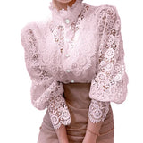 N&L - Long Sleeve Lace Detail Shirt Tove