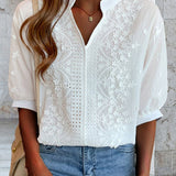 N&L - Elegant Puff Sleeve Blouse Ella