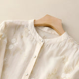 N&L - Embroidered Cotton Top Mila