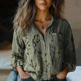 N&L - Retro Floral Print Blouse Nanna