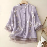 N&L - Embroidered Cotton Top Mila