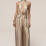 Gold Accent Jumpsuit