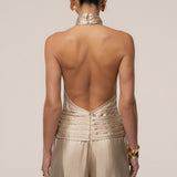 Gold Accent Jumpsuit