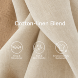 Women's Casual Off-White And Khaki Color-Blocked Cotton And Linen Halter Neck Fitted Waist Mini Dress MDZ1598F1GMJ