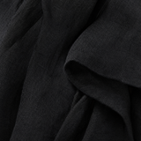 Women's Minimalist Linen Blend Button-up Stand-collar Sleeveless Loose Jumpsuit MDZ2725A5Y