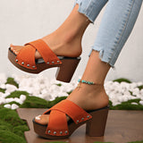 Open Toe Platform Heels