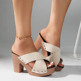 Open Toe Platform Heels
