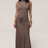 Mocha Kora Sleeveless Maxi Dress