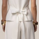 White Costa Tailored Pant Set