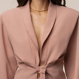 Mauve Estate Wrap Top